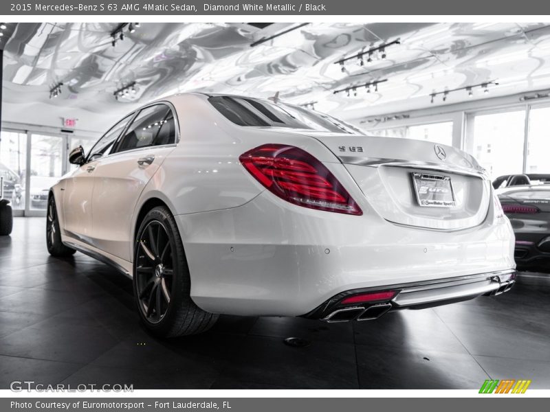 Diamond White Metallic / Black 2015 Mercedes-Benz S 63 AMG 4Matic Sedan