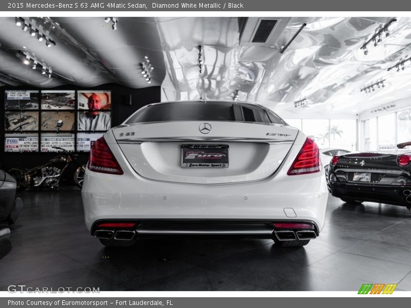 Diamond White Metallic / Black 2015 Mercedes-Benz S 63 AMG 4Matic Sedan