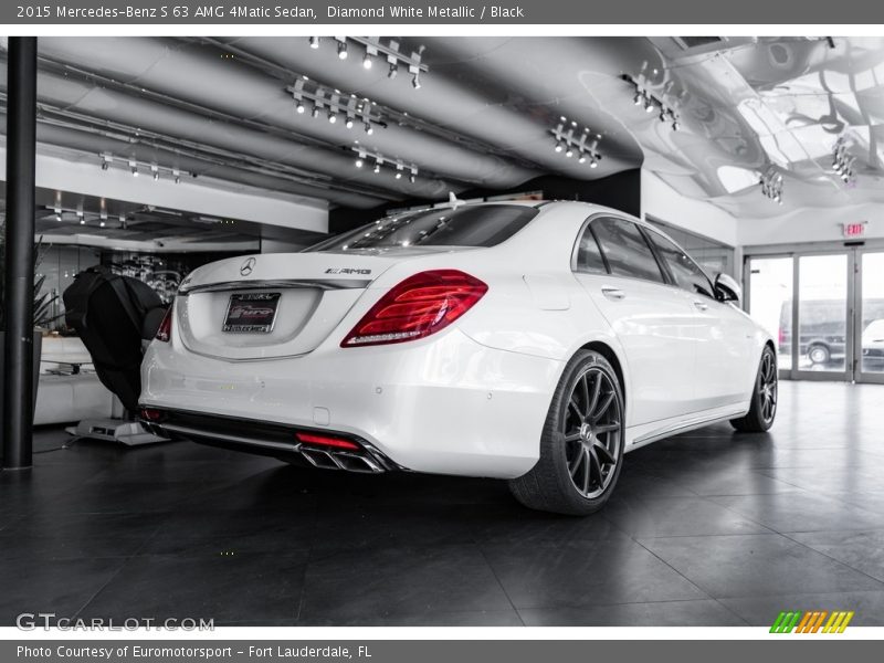 Diamond White Metallic / Black 2015 Mercedes-Benz S 63 AMG 4Matic Sedan