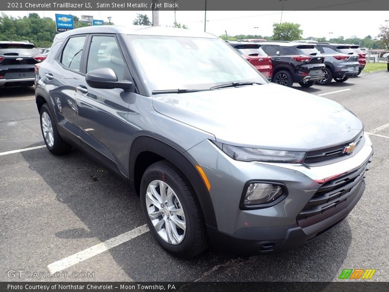 Satin Steel Metallic / Jet Black 2021 Chevrolet TrailBlazer LS
