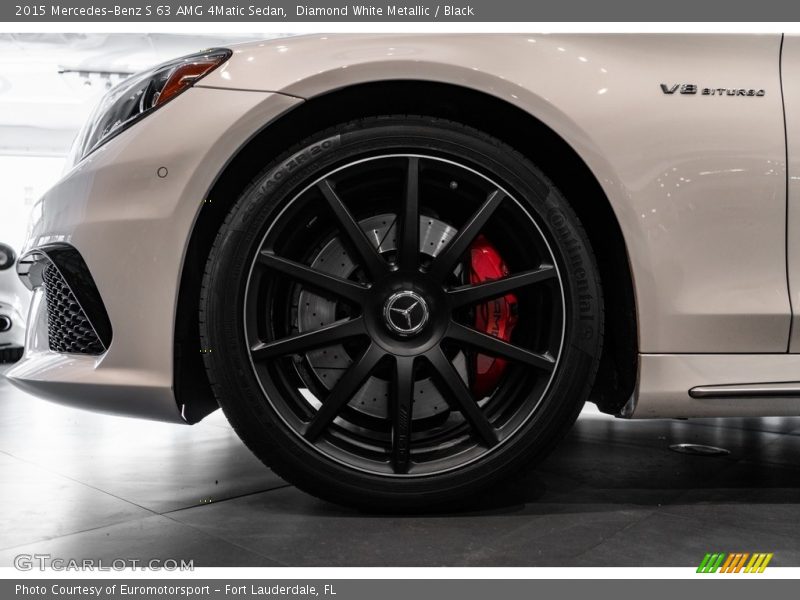 Diamond White Metallic / Black 2015 Mercedes-Benz S 63 AMG 4Matic Sedan
