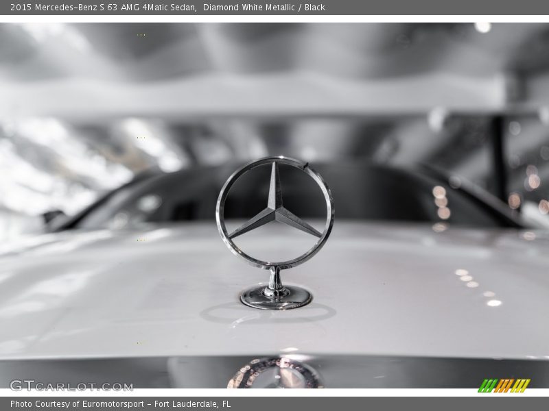 Diamond White Metallic / Black 2015 Mercedes-Benz S 63 AMG 4Matic Sedan
