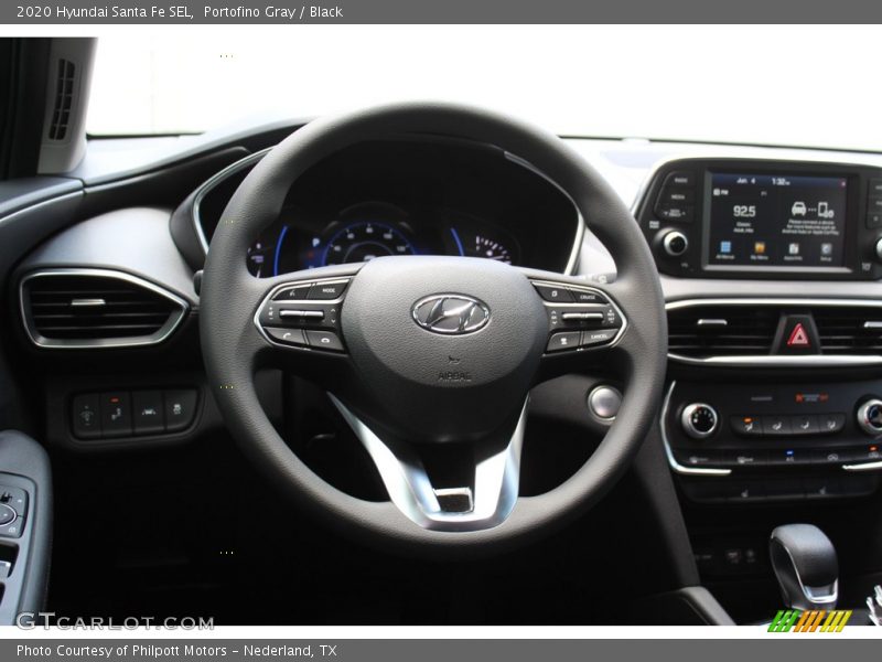 Portofino Gray / Black 2020 Hyundai Santa Fe SEL
