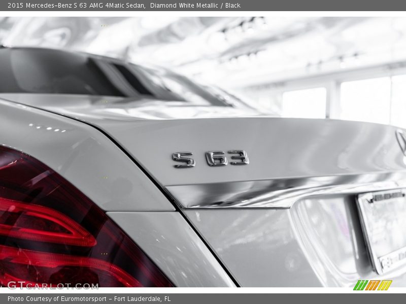 Diamond White Metallic / Black 2015 Mercedes-Benz S 63 AMG 4Matic Sedan