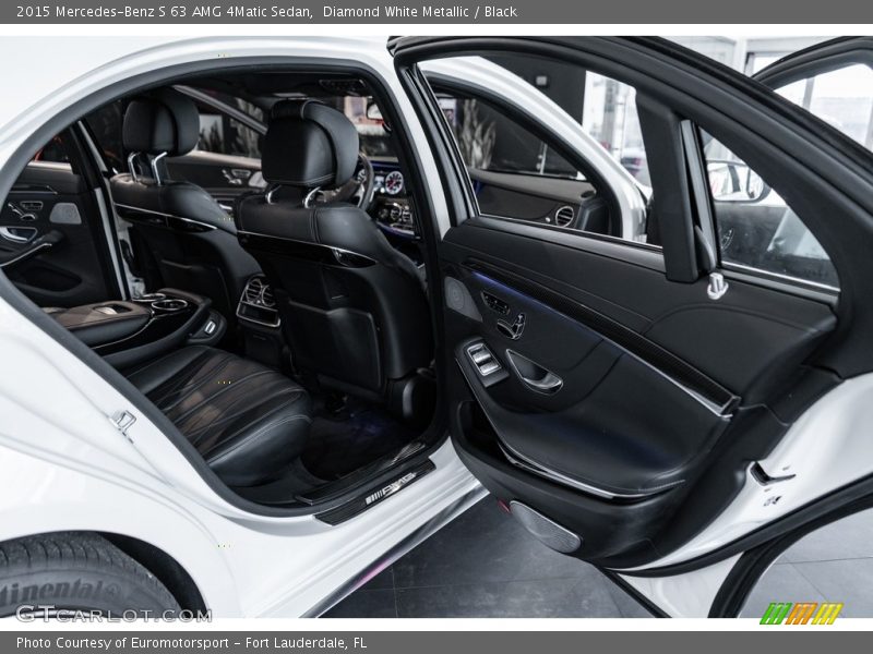 Diamond White Metallic / Black 2015 Mercedes-Benz S 63 AMG 4Matic Sedan