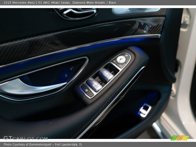 Diamond White Metallic / Black 2015 Mercedes-Benz S 63 AMG 4Matic Sedan
