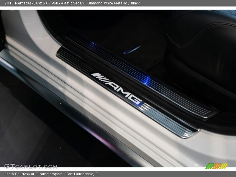 Diamond White Metallic / Black 2015 Mercedes-Benz S 63 AMG 4Matic Sedan