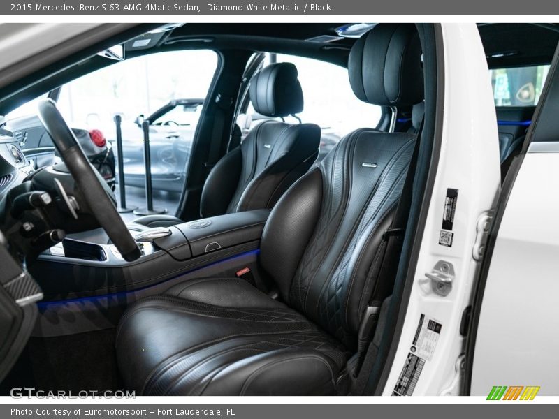 Diamond White Metallic / Black 2015 Mercedes-Benz S 63 AMG 4Matic Sedan