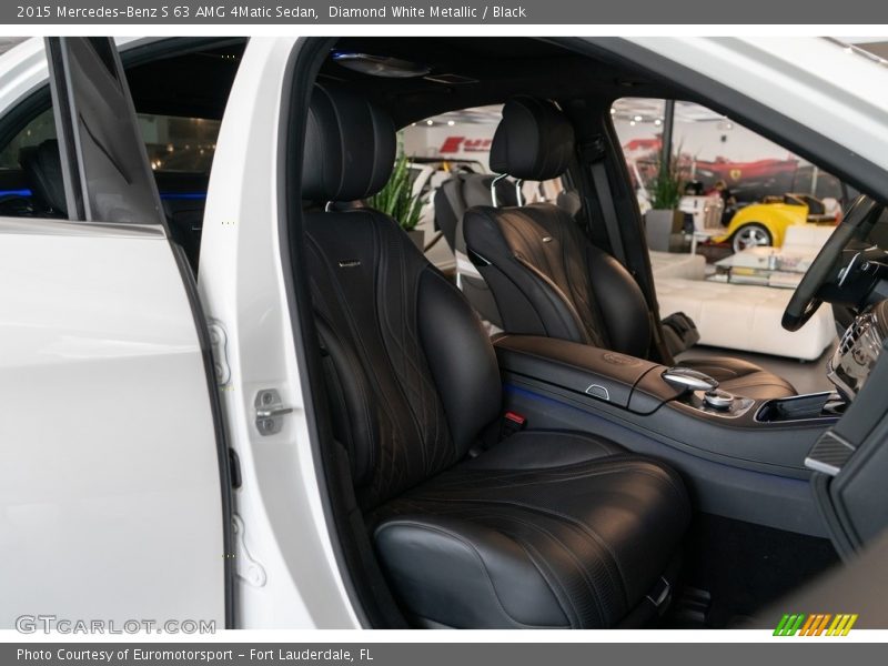 Diamond White Metallic / Black 2015 Mercedes-Benz S 63 AMG 4Matic Sedan