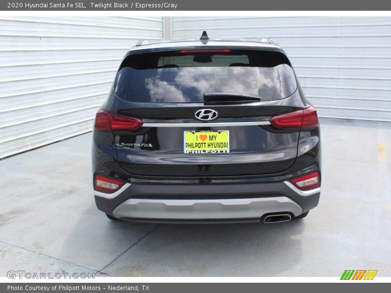 Twilight Black / Espresso/Gray 2020 Hyundai Santa Fe SEL