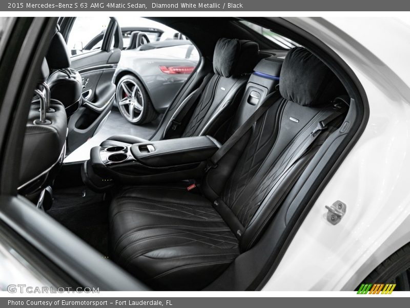 Diamond White Metallic / Black 2015 Mercedes-Benz S 63 AMG 4Matic Sedan