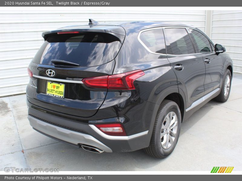 Twilight Black / Espresso/Gray 2020 Hyundai Santa Fe SEL