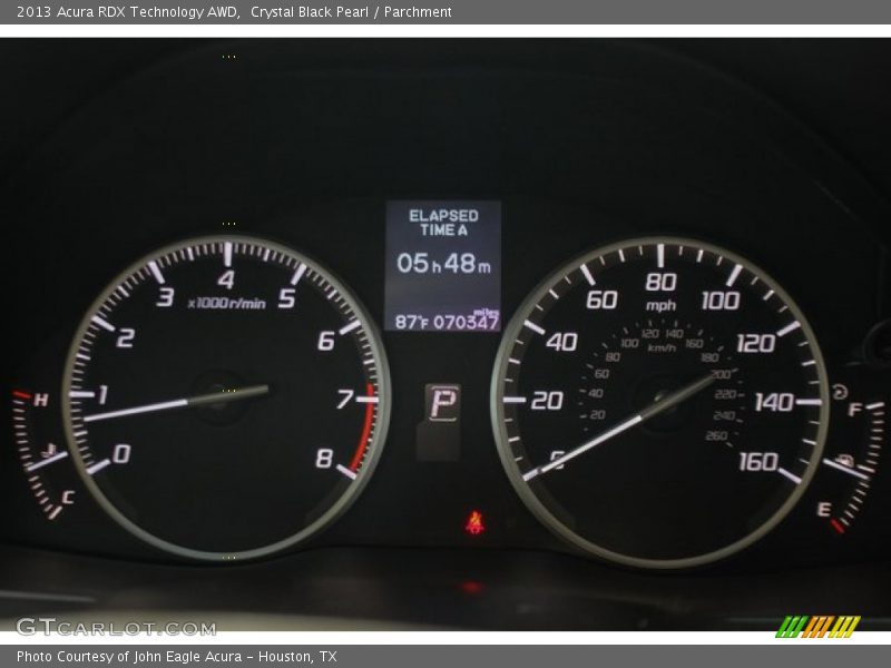 Crystal Black Pearl / Parchment 2013 Acura RDX Technology AWD