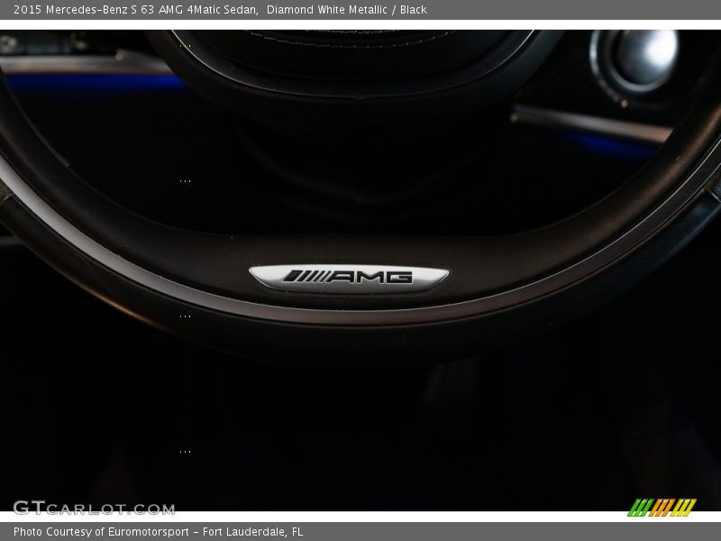 Diamond White Metallic / Black 2015 Mercedes-Benz S 63 AMG 4Matic Sedan