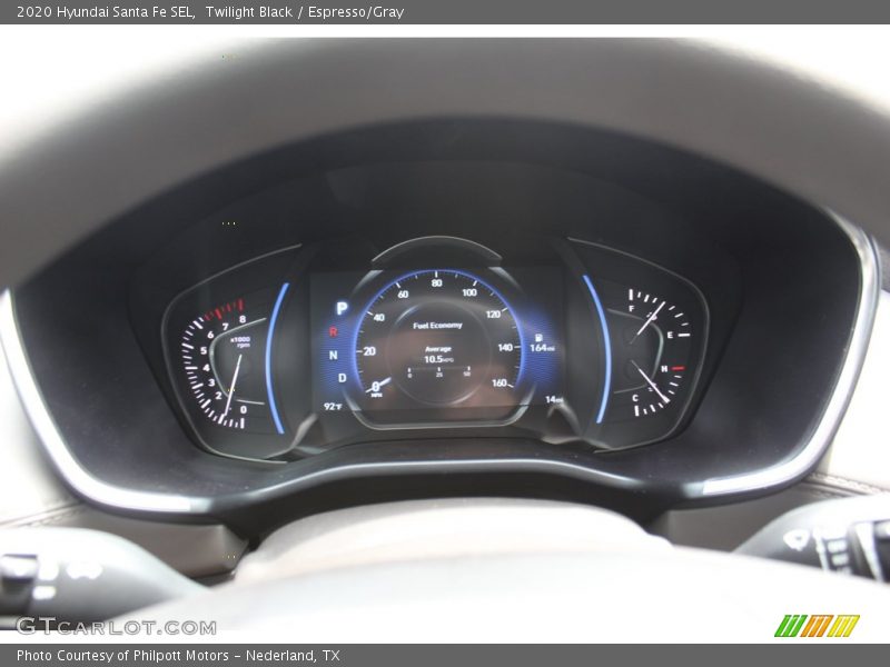 Twilight Black / Espresso/Gray 2020 Hyundai Santa Fe SEL