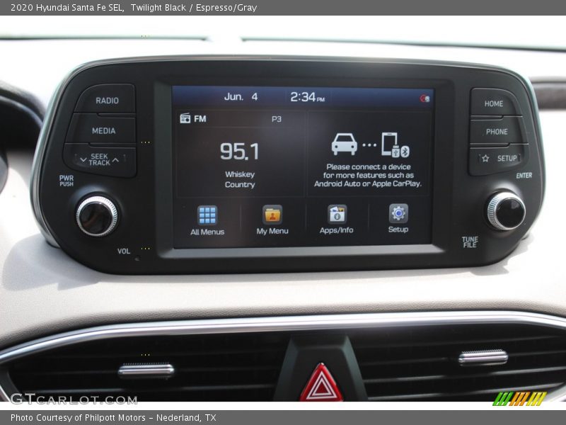 Twilight Black / Espresso/Gray 2020 Hyundai Santa Fe SEL