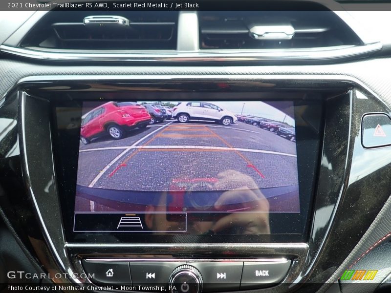 Navigation of 2021 TrailBlazer RS AWD