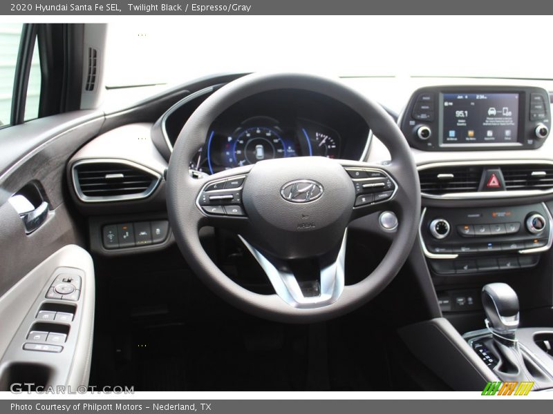 Twilight Black / Espresso/Gray 2020 Hyundai Santa Fe SEL