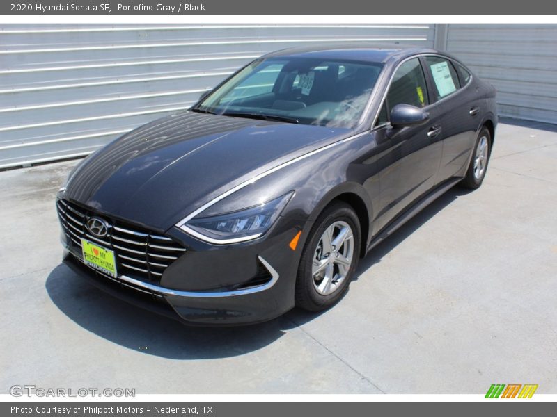 Portofino Gray / Black 2020 Hyundai Sonata SE