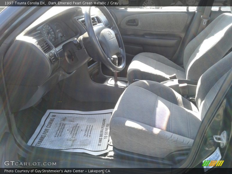 Front Seat of 1997 Corolla DX