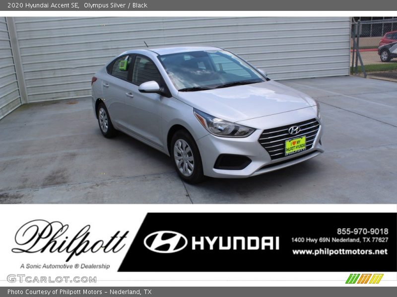 Olympus Silver / Black 2020 Hyundai Accent SE