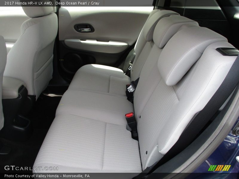 Deep Ocean Pearl / Gray 2017 Honda HR-V LX AWD