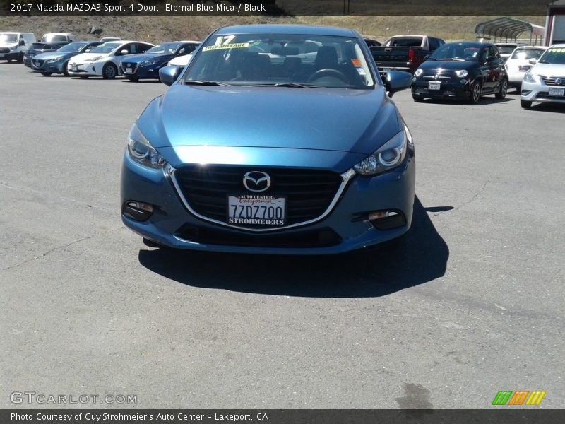 Eternal Blue Mica / Black 2017 Mazda MAZDA3 Sport 4 Door