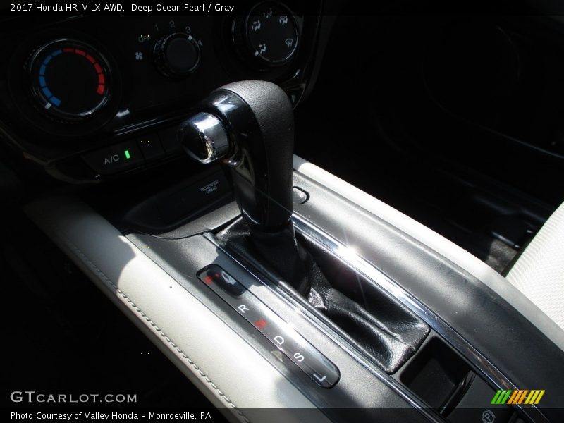 Deep Ocean Pearl / Gray 2017 Honda HR-V LX AWD