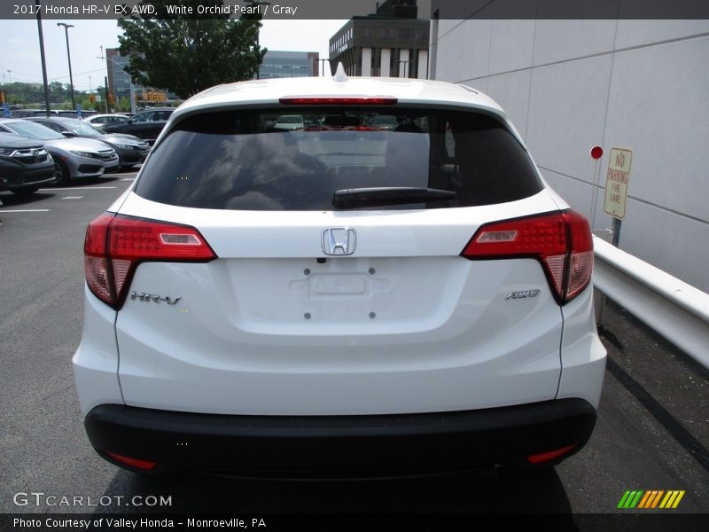 White Orchid Pearl / Gray 2017 Honda HR-V EX AWD