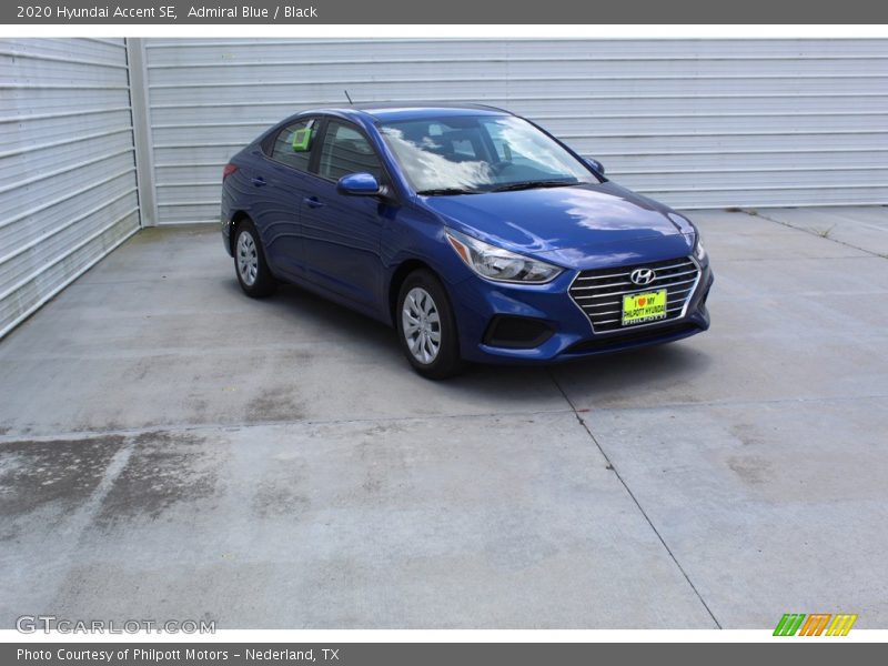 Admiral Blue / Black 2020 Hyundai Accent SE