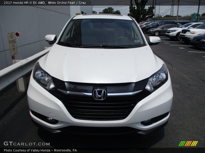 White Orchid Pearl / Gray 2017 Honda HR-V EX AWD