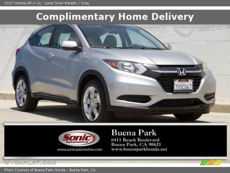 Lunar Silver Metallic / Gray 2017 Honda HR-V LX