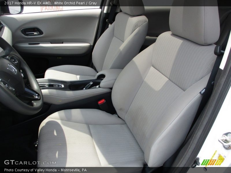 White Orchid Pearl / Gray 2017 Honda HR-V EX AWD
