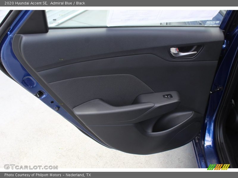 Admiral Blue / Black 2020 Hyundai Accent SE