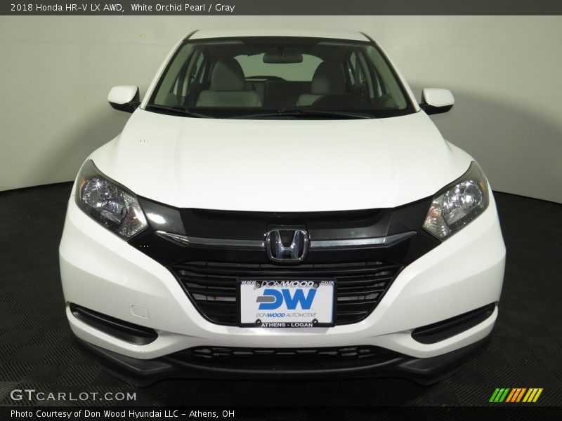White Orchid Pearl / Gray 2018 Honda HR-V LX AWD