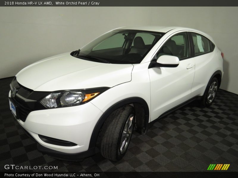 White Orchid Pearl / Gray 2018 Honda HR-V LX AWD