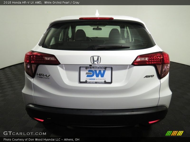 White Orchid Pearl / Gray 2018 Honda HR-V LX AWD