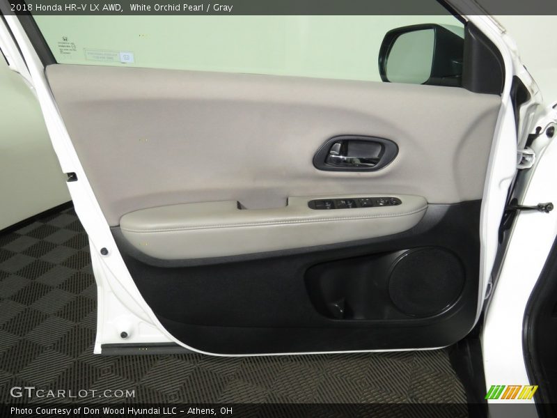 White Orchid Pearl / Gray 2018 Honda HR-V LX AWD
