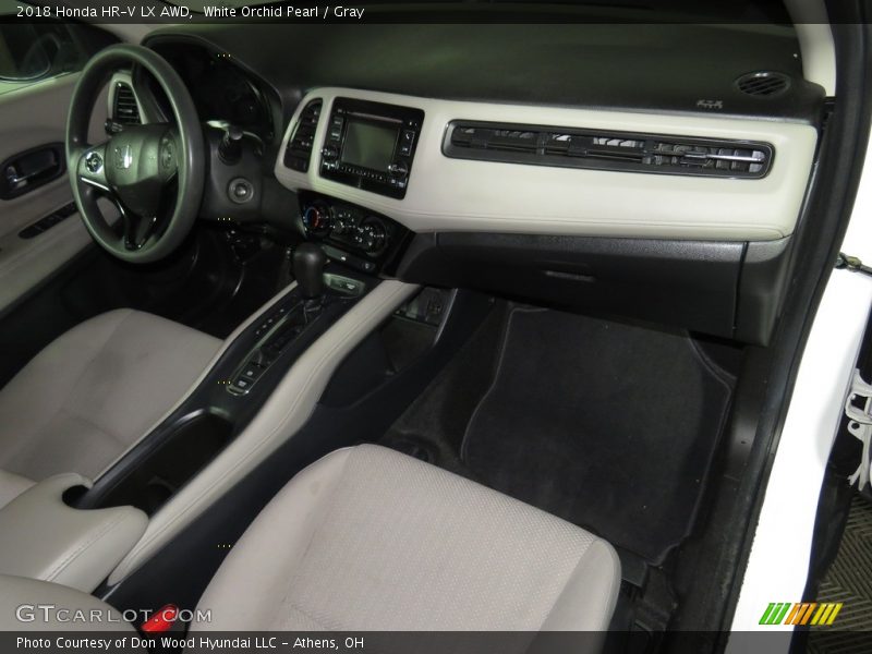 White Orchid Pearl / Gray 2018 Honda HR-V LX AWD