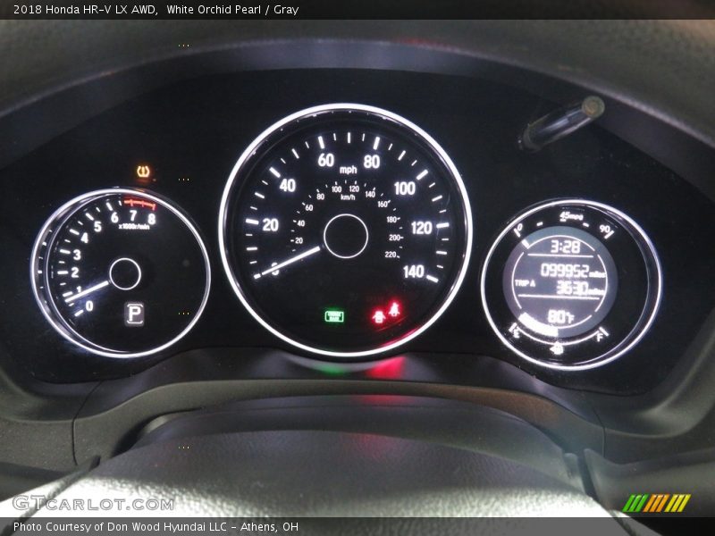 White Orchid Pearl / Gray 2018 Honda HR-V LX AWD