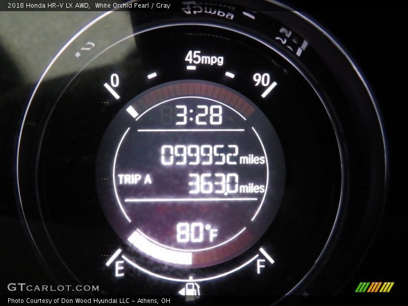 White Orchid Pearl / Gray 2018 Honda HR-V LX AWD