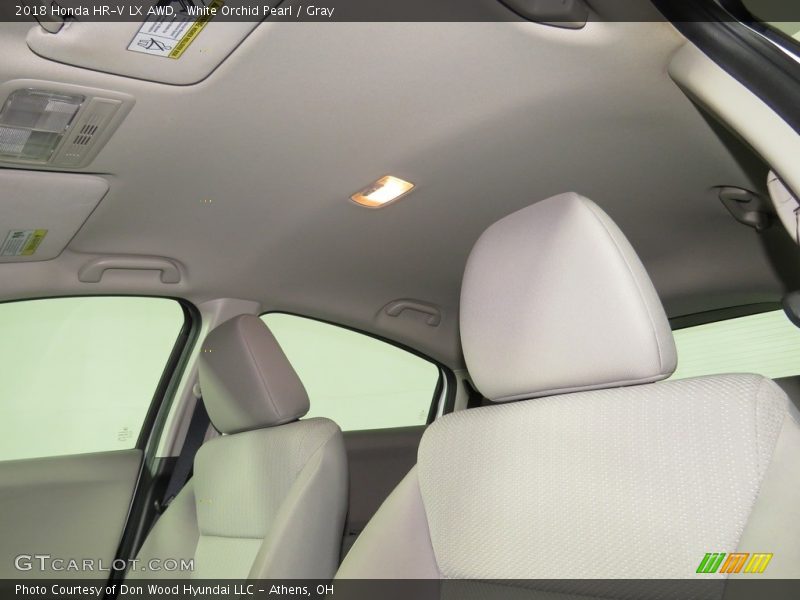 White Orchid Pearl / Gray 2018 Honda HR-V LX AWD