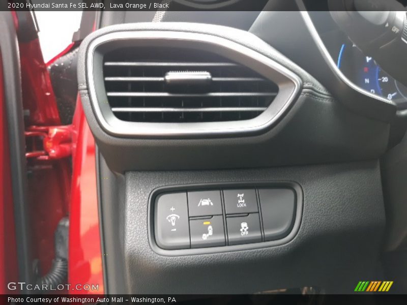 Lava Orange / Black 2020 Hyundai Santa Fe SEL AWD