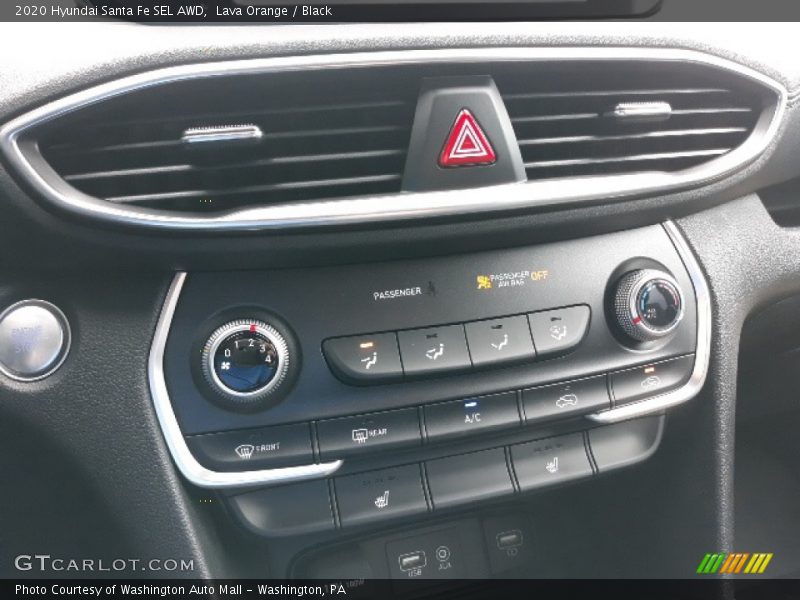 Lava Orange / Black 2020 Hyundai Santa Fe SEL AWD