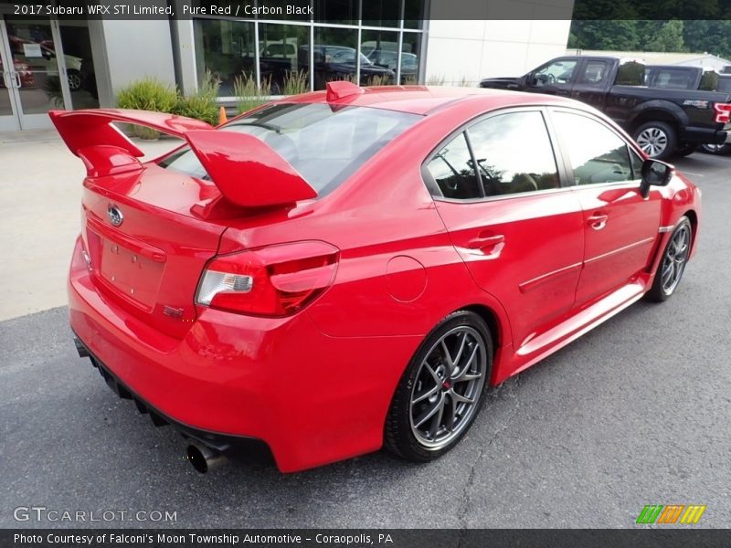 Pure Red / Carbon Black 2017 Subaru WRX STI Limited