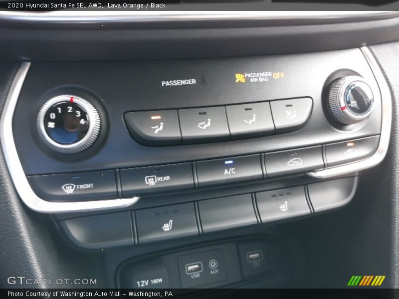 Lava Orange / Black 2020 Hyundai Santa Fe SEL AWD