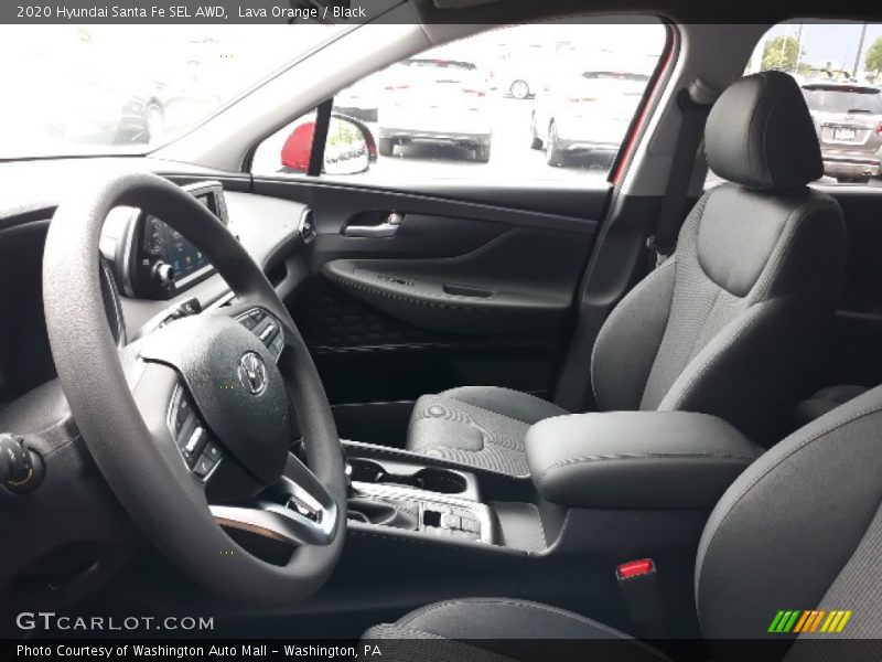 Lava Orange / Black 2020 Hyundai Santa Fe SEL AWD