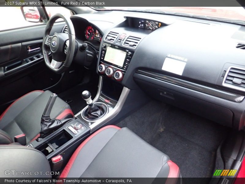 Dashboard of 2017 WRX STI Limited