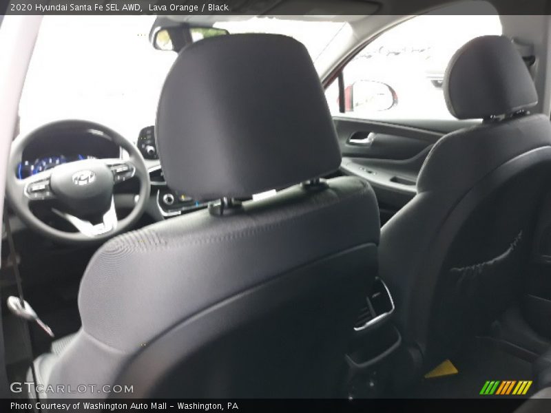 Lava Orange / Black 2020 Hyundai Santa Fe SEL AWD