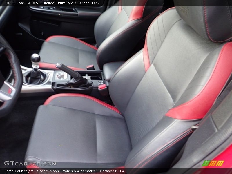 Front Seat of 2017 WRX STI Limited